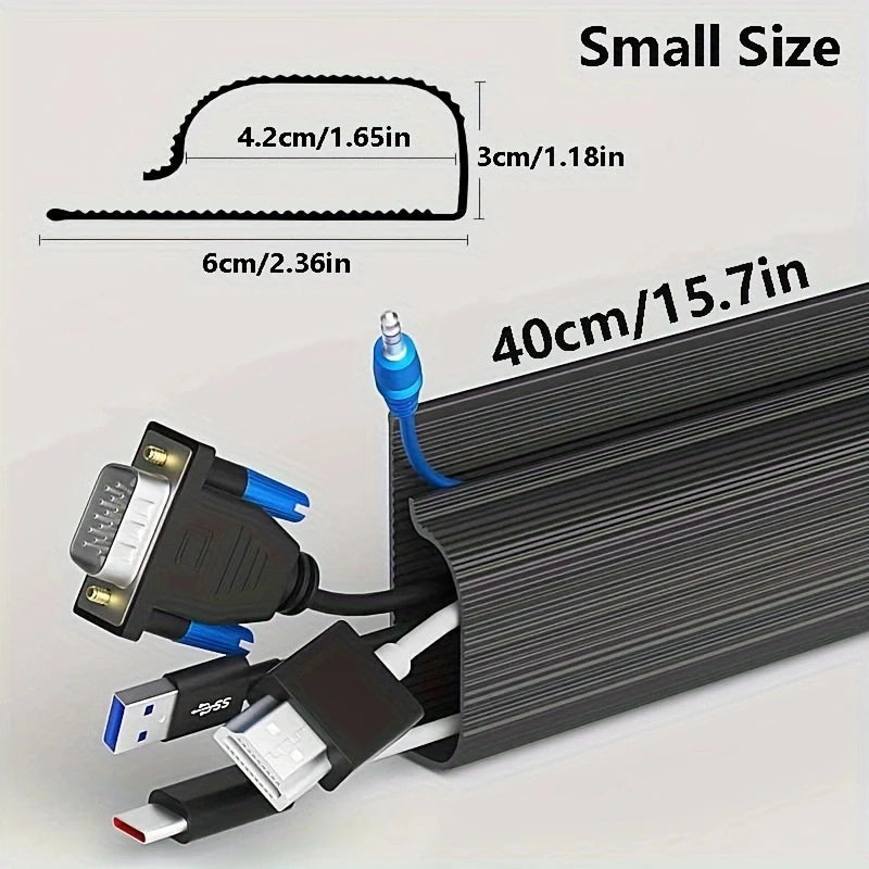 Cable Management under Desk Channel Cable Raceway Cord Hider Desk Cable Tray No Drilling under Desk Cable Management Tray