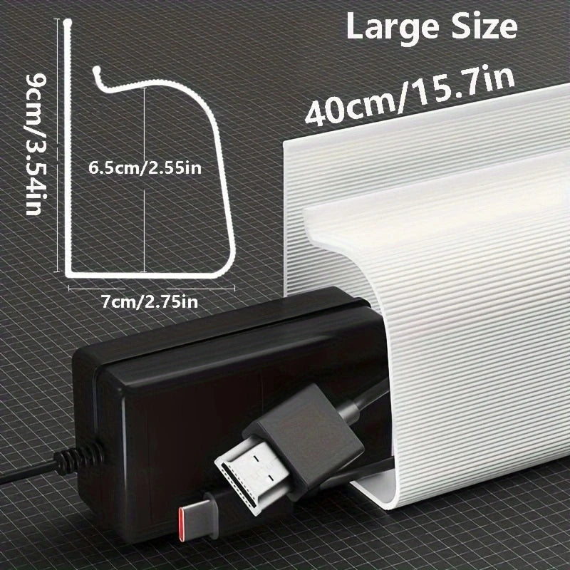Cable Management under Desk Channel Cable Raceway Cord Hider Desk Cable Tray No Drilling under Desk Cable Management Tray